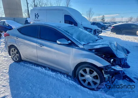 2013 Hyundai Elantra Gls z USA, uszkodzony, nr VIN KMHDH4AE3DU598851